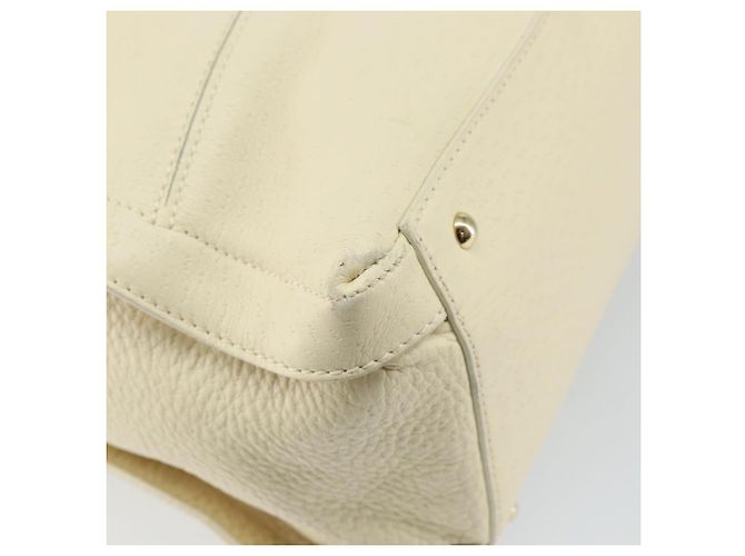Borsa a Spalla Gancini in Pelle Oro Beige Auth 143218 di Salvatore Ferragamo - vista 16