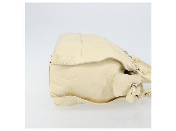 Borsa a Spalla Gancini in Pelle Oro Beige Auth 143218 di Salvatore Ferragamo - vista 3