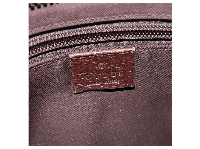 GUCCI GG Canvas Shoulder Bag Beige Silver Auth 143234 Silvery - view 18