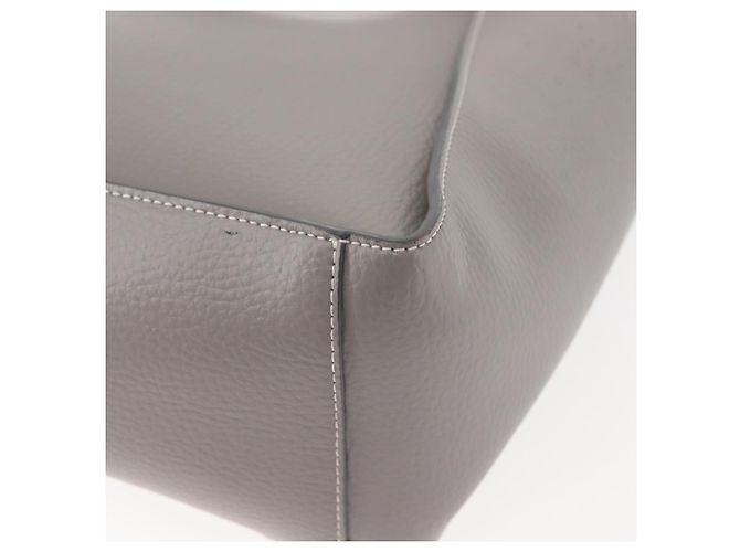 Autre Marque Stella McCartney Handtasche aus Leder 2-Wege Grau Silber Authentisch BA5955 Braun - Ansicht 10