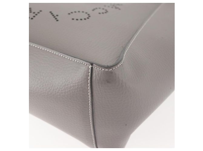 Autre Marque Stella McCartney Handtasche aus Leder 2-Wege Grau Silber Authentisch BA5955 Braun - Ansicht 17