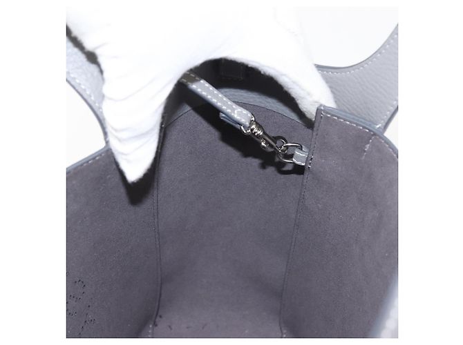 Autre Marque Stella McCartney Handtasche aus Leder 2-Wege Grau Silber Authentisch BA5955 Braun - Ansicht 21