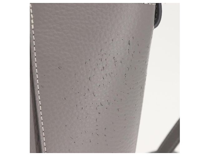 Autre Marque Stella McCartney Handtasche aus Leder 2-Wege Grau Silber Authentisch BA5955 Braun - Ansicht 3