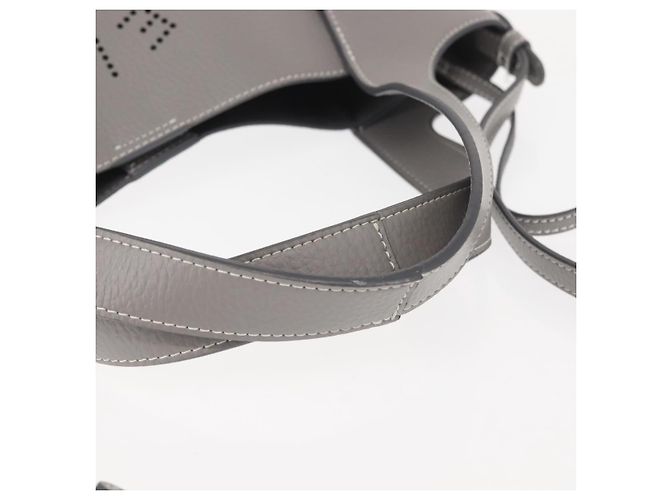 Autre Marque Stella McCartney Handtasche aus Leder 2-Wege Grau Silber Authentisch BA5955 Braun - Ansicht 8