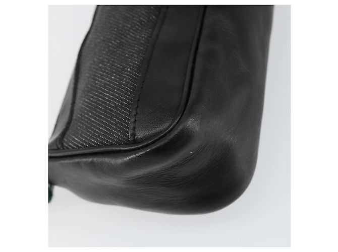 Zubehörtasche Web Sherry Line GUCCI aus schwarzem Canvas mit Silber und Rot 92820 Auth hk3082 - Ansicht 16