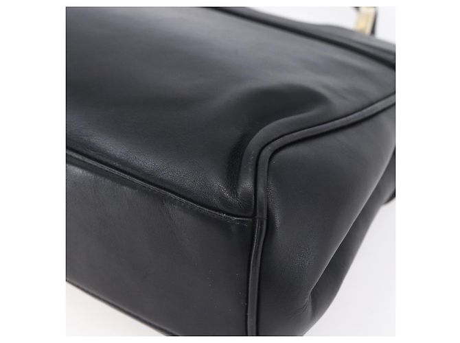BALLY Borsa a mano in pelle nera e oro Auth 149088 Nero D'oro - vista 15