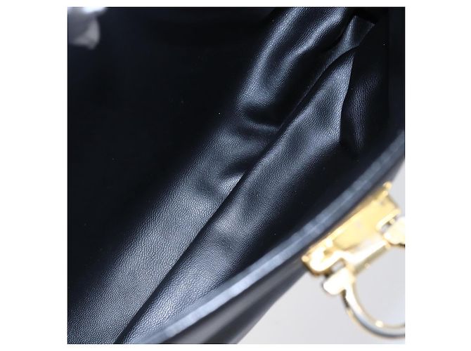 BALLY Borsa a mano in pelle nera e oro Auth 149088 Nero D'oro - vista 22