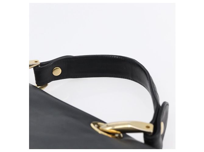 BALLY Borsa a mano in pelle nera e oro Auth 149088 Nero D'oro - vista 8