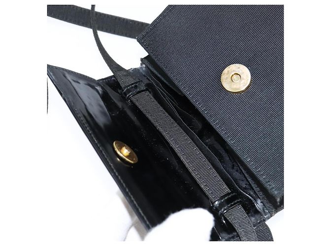 Borsa a Spalla Vala in Tela Nera e Oro Auth BA7319 di Salvatore Ferragamo Nero D'oro - vista 19