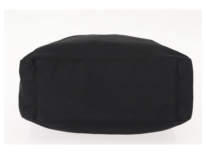 Borsa Tote PRADA in nylon nero argento Auth gh1067 - vista 5