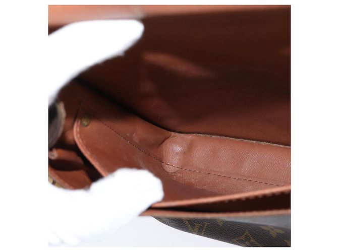 LOUIS VUITTON Borsa a Spalla Monogram Cartouchiere GM M51252 LV Auth BA7169 Monogramma - vista 22