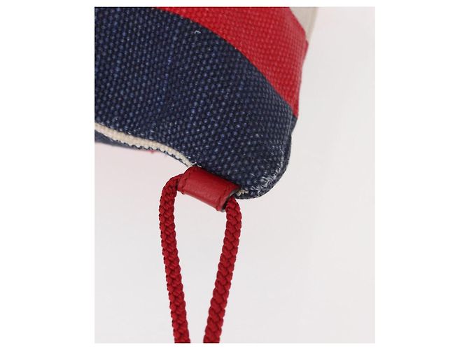 GUCCI Backpack Canvas Blue Red 473872 Auth BA7277 - view 15
