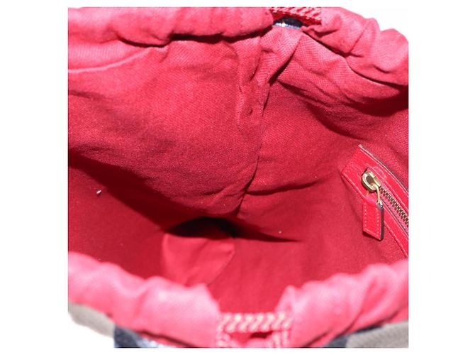GUCCI Backpack Canvas Blue Red 473872 Auth BA7277 - view 19