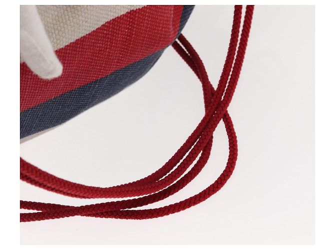 GUCCI Backpack Canvas Blue Red 473872 Auth BA7277 - view 8