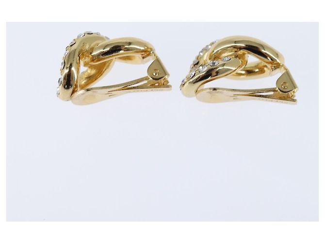 Orecchini Christian Dior in metallo dorato Auth bs30422 D'oro - vista 4