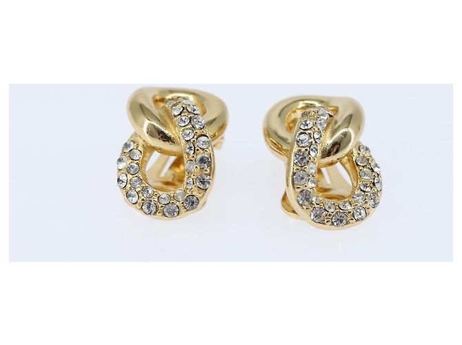Orecchini Christian Dior in metallo dorato Auth bs30422 D'oro - vista 5