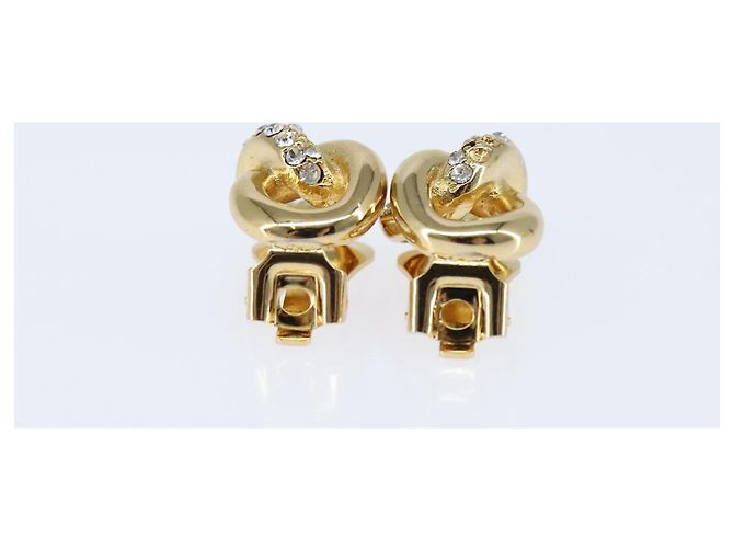Orecchini Christian Dior in metallo dorato Auth bs30422 D'oro - vista 6