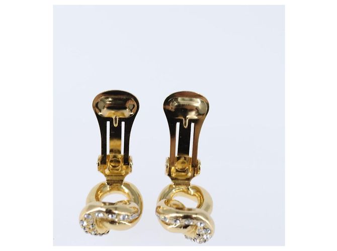 Orecchini Christian Dior in metallo dorato Auth bs30422 D'oro - vista 7