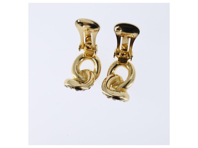 Orecchini Christian Dior in metallo dorato Auth bs30422 D'oro - vista 8