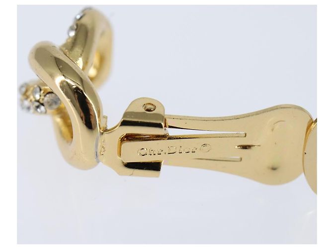 Orecchini Christian Dior in metallo dorato Auth bs30422 D'oro - vista 9