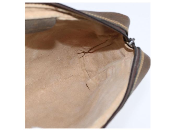 Borsa a Spalla Gucci GG Supreme Web Sherry Line PVC Beige Oro 010 378 Auth 148938 D'oro - vista 17