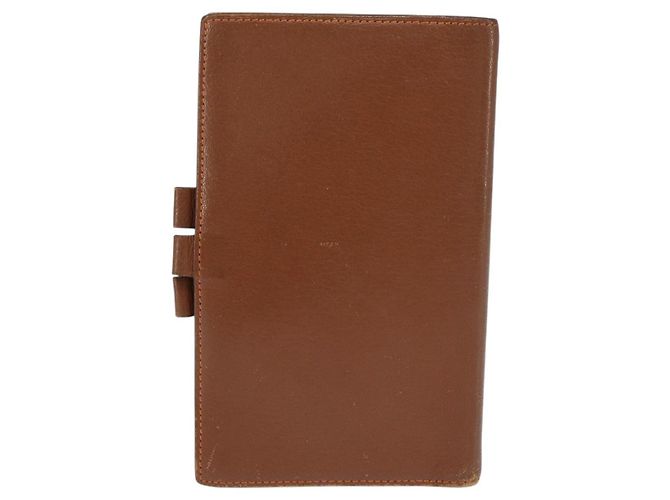 Hermès HERMES Day Planner Cover Leather Brown Orange Auth bs30416 - view 3