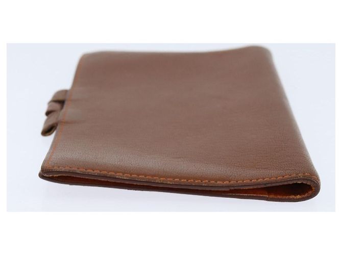 Hermès HERMES Day Planner Cover Leather Brown Orange Auth bs30416 - view 6