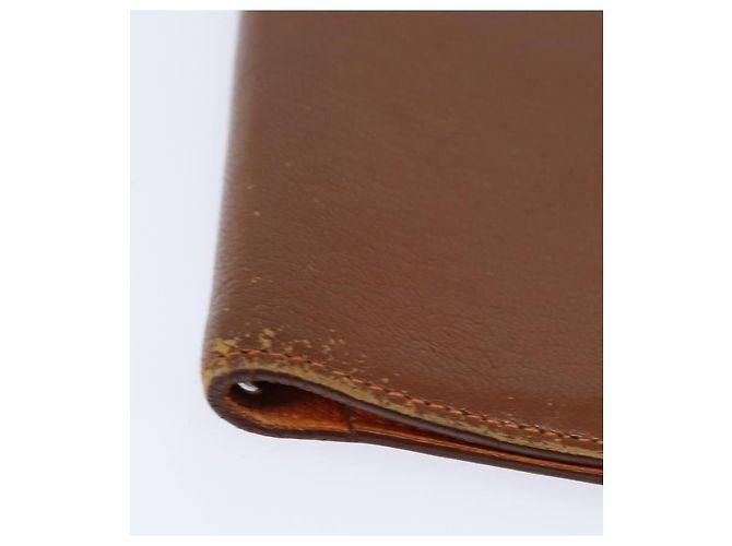 Hermès HERMES Day Planner Cover Leather Brown Orange Auth bs30416 - view 8