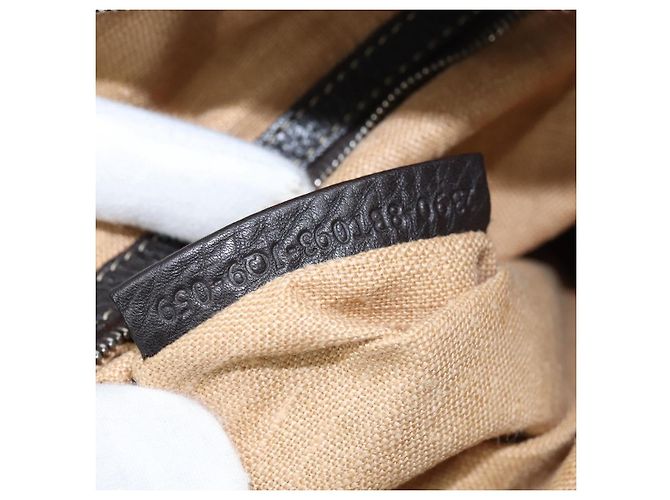 Borsa a Spalla Celeria in Tela Zucca FENDI Nera Marrone Auth 150078 Nero - vista 12