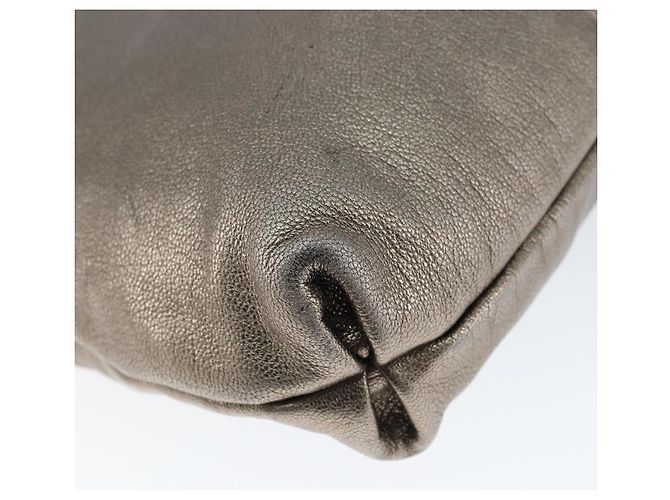 Borsa a Spalla Gancini in Pelle Argento Auth 149123 di Salvatore Ferragamo - vista 16