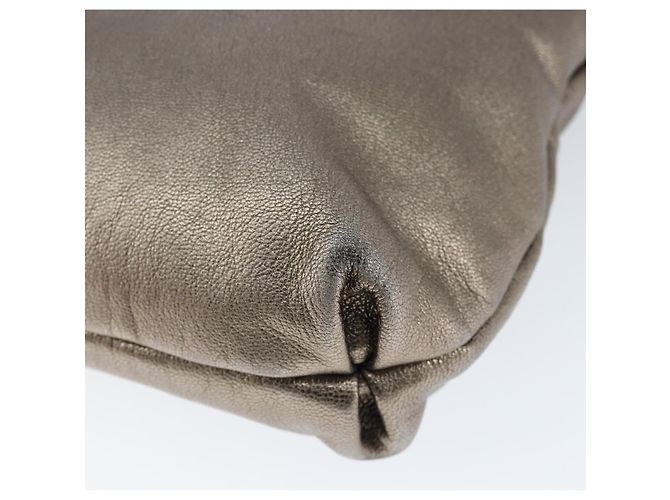 Borsa a Spalla Gancini in Pelle Argento Auth 149123 di Salvatore Ferragamo - vista 9
