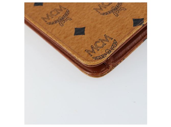 Borsa a Spalla MCM Logogram Vicetos in Pelle PVC Marrone Oro Auth gh1073 D'oro - vista 16