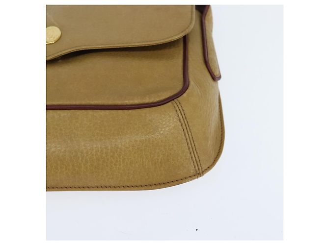 Cartier Borsa a Spalla in Pelle Beige Oro Auth BA7353 D'oro - vista 14