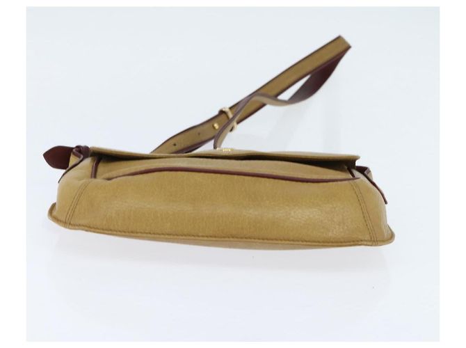 Cartier Borsa a Spalla in Pelle Beige Oro Auth BA7353 D'oro - vista 5