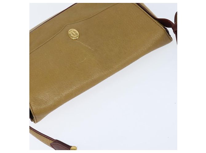 Cartier Borsa a Spalla in Pelle Beige Oro Auth BA7353 D'oro - vista 6