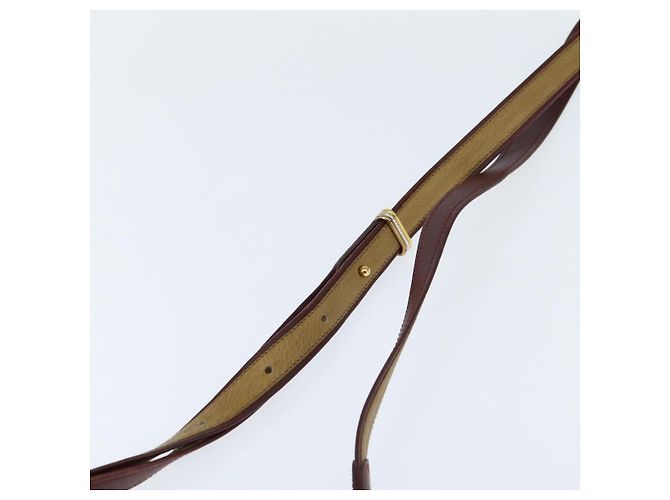 Cartier Borsa a Spalla in Pelle Beige Oro Auth BA7353 D'oro - vista 8