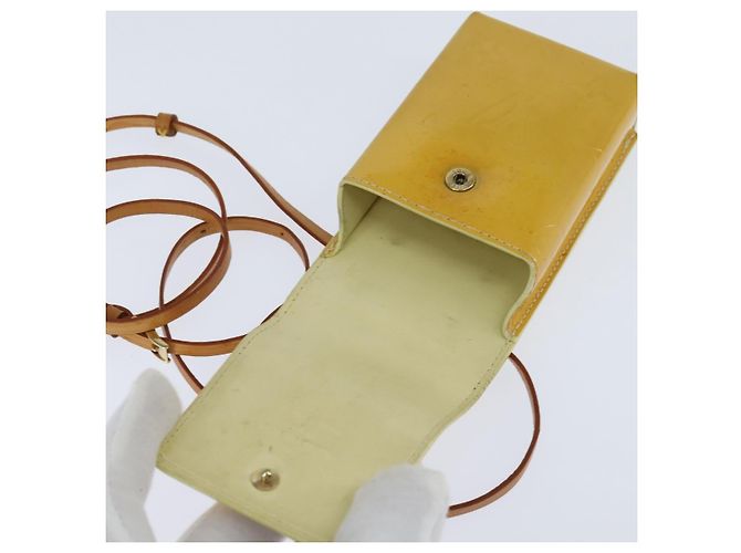LOUIS VUITTON Portafoglio Walker Monogram Vernis Giallo Lime M91074 LV Auth BA6985 D'oro - vista 10