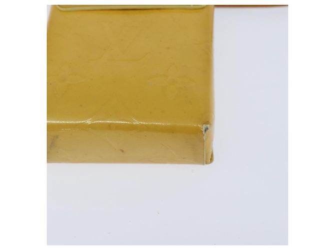 LOUIS VUITTON Portafoglio Walker Monogram Vernis Giallo Lime M91074 LV Auth BA6985 D'oro - vista 14