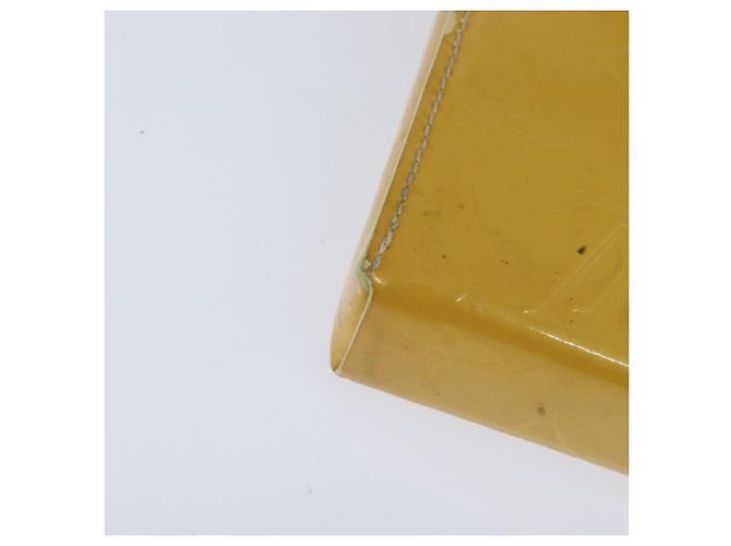 LOUIS VUITTON Portafoglio Walker Monogram Vernis Giallo Lime M91074 LV Auth BA6985 D'oro - vista 15