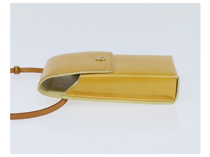 LOUIS VUITTON Portafoglio Walker Monogram Vernis Giallo Lime M91074 LV Auth BA6985 D'oro - vista 3