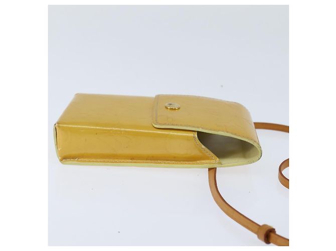 LOUIS VUITTON Portafoglio Walker Monogram Vernis Giallo Lime M91074 LV Auth BA6985 D'oro - vista 4