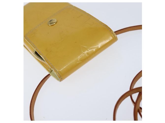 LOUIS VUITTON Portafoglio Walker Monogram Vernis Giallo Lime M91074 LV Auth BA6985 D'oro - vista 6