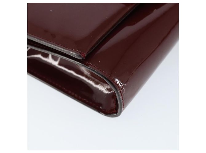 Borsa a Spalla Vala Chain Salvatore Ferragamo Smalto Rosso Argento Auth gh1177 - vista 14