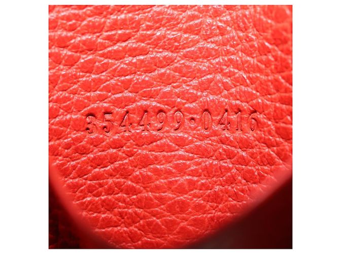GUCCI Swing Key Case Leather Red 354499 Auth am9441V - view 11
