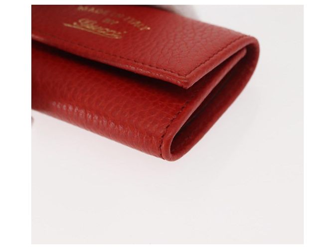 GUCCI Swing Key Case Leather Red 354499 Auth am9441V - view 14