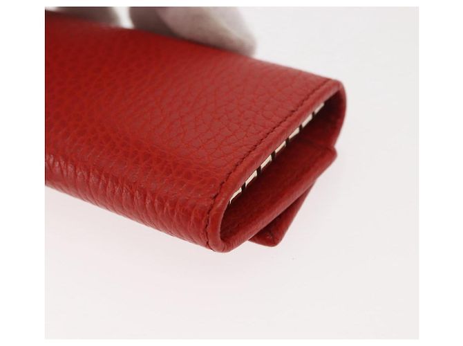 GUCCI Swing Key Case Leather Red 354499 Auth am9441V - view 16