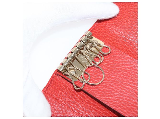 GUCCI Swing Key Case Leather Red 354499 Auth am9441V - view 19
