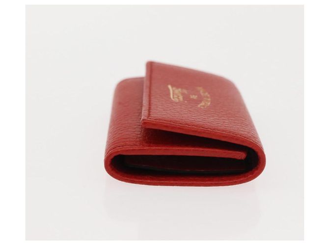 GUCCI Swing Key Case Leather Red 354499 Auth am9441V - view 3