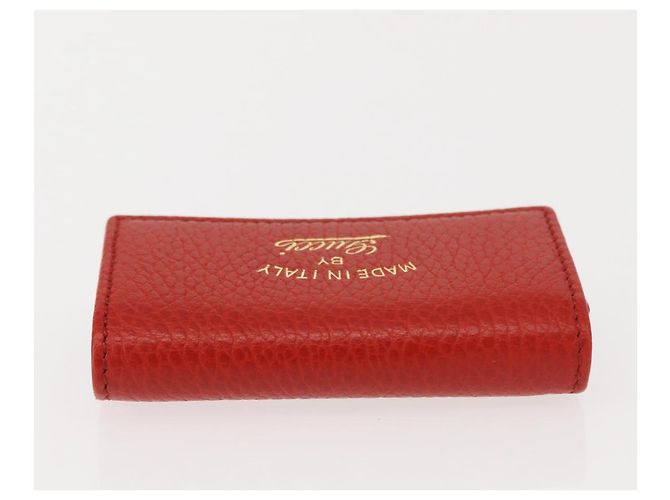 GUCCI Swing Key Case Leather Red 354499 Auth am9441V - view 5