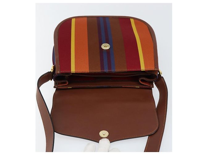Céline CELINE Shoulder Bag Canvas Multicolor Gold Auth 130839V - view 18